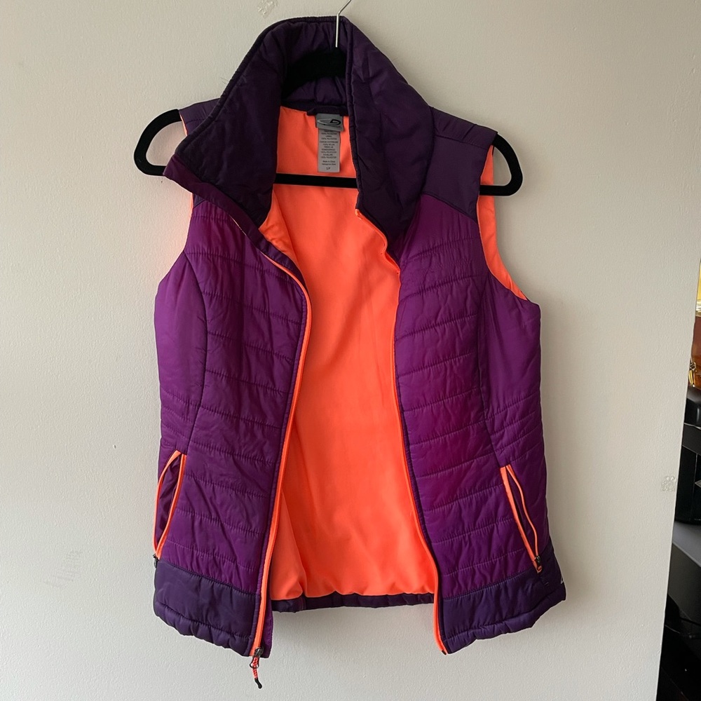 Purple Cold weather outdoor vest